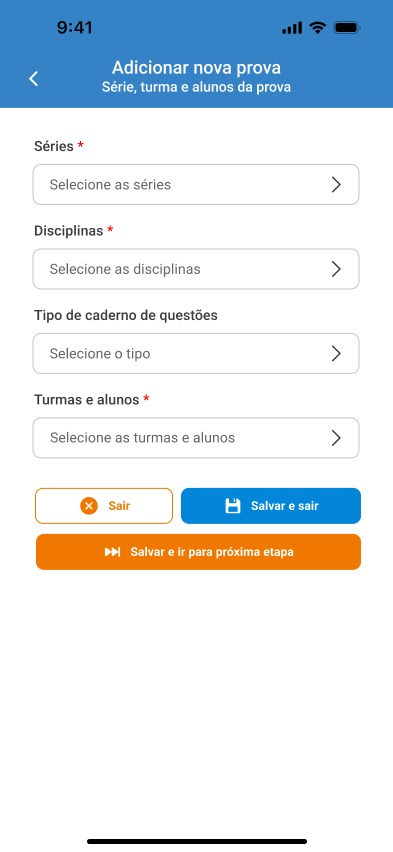 Direcione a Avaliação para as séries corretas