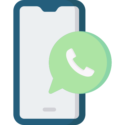 Ícone de celular com chat