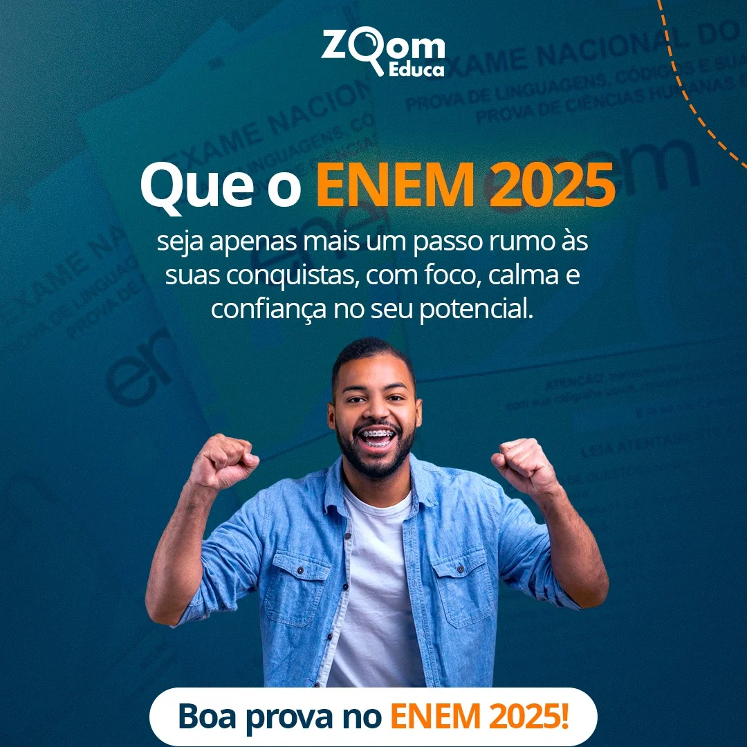 Post do Instagram - Desejamos uma boa prova para todos que vão fazer o ENEM! 🚀  Que seja o início de grandes conquistas