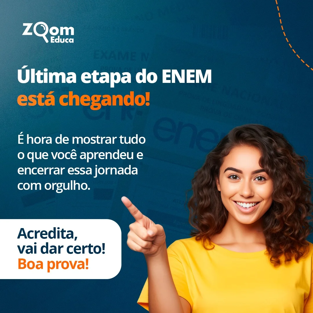 Post do Instagram - O 2º dia do ENEM está chegando! 🚀 Desejamos uma excelente prova a todos os estudantes!