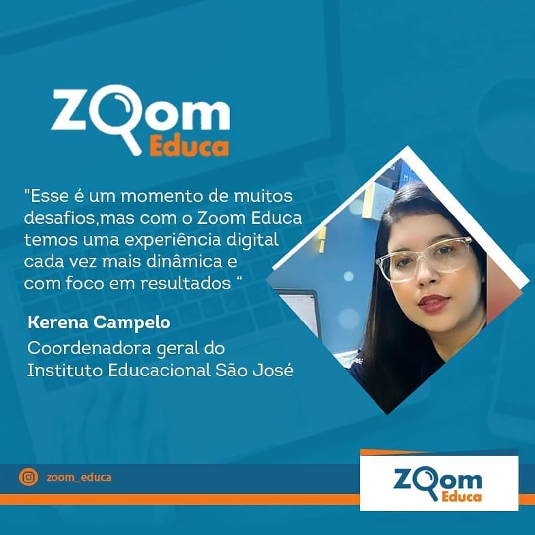 Post do Instagram - Confira a opinião de quem já utiliza o Zoom Educa: