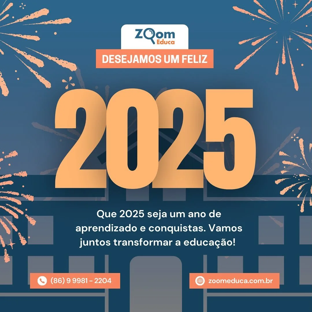 Post do Instagram - Feliz 2025! 🎉✨ Que este ano seja repleto de aprendizado, conquistas e muita união para toda a comun